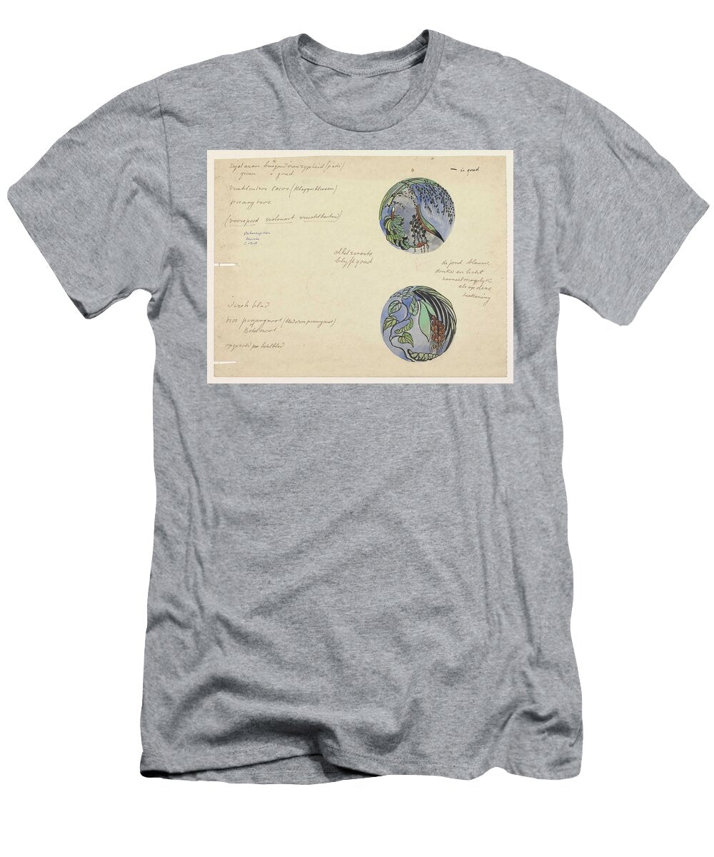 Design for a Brooch with Oriental Fruits Carel Adolph Lion Cachet C 1874 C 1945 Carel Adolph Lion Cachet T-Shirt
