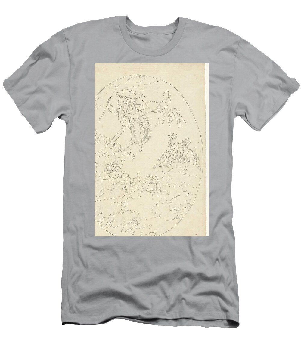 Design for a Ceiling Painting with a Triumph of Minerva in Oval Dionys Van Nijmegen Possibly 17 Dionys Van Nijmegen T-Shirt