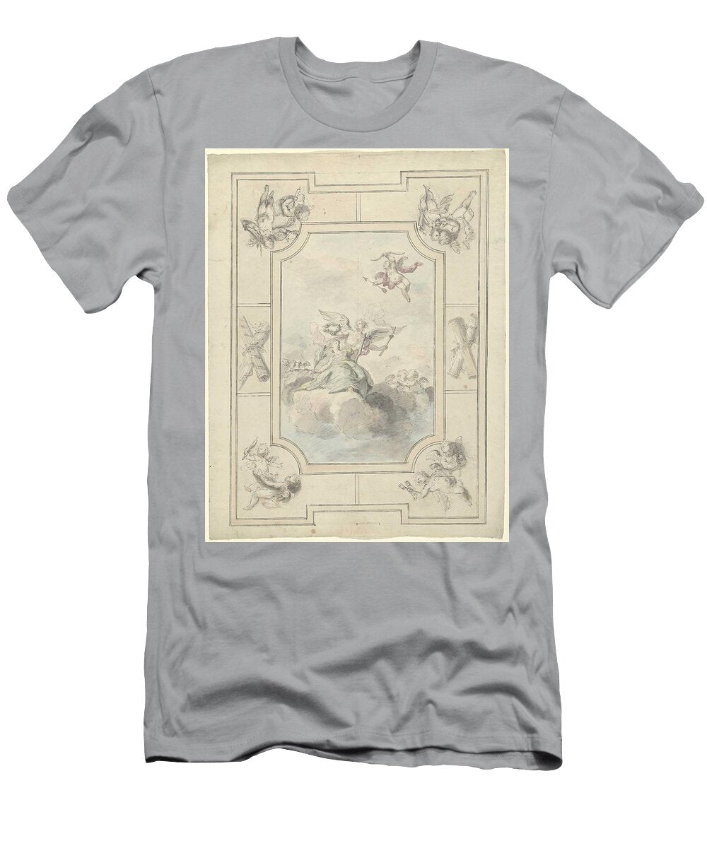 Design for a Ceiling Painting with Allegory of Peace Dionys Van Nijmegen 1715 1798 Dionys Van Nijmegen T-Shirt