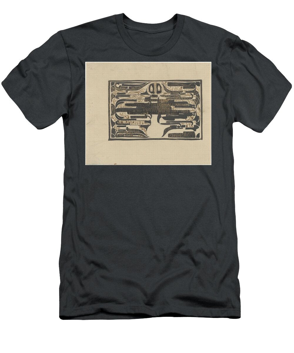 Design for a Charter on the Occasion of Twelve and a Half Year Service Carel Adolph Lion Cachet 18 Carel Adolph Lion Cachet T-Shirt