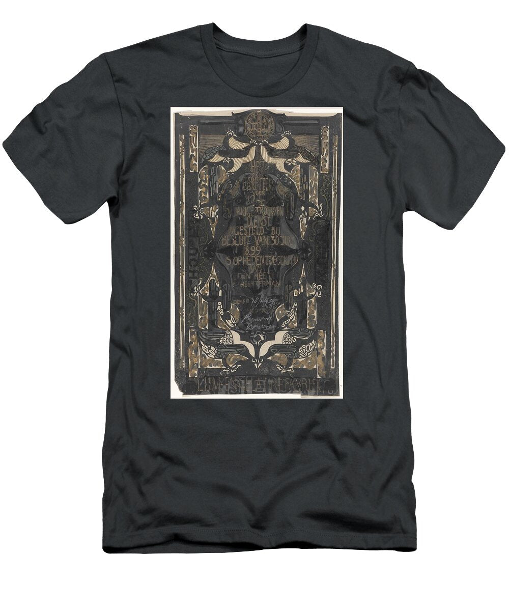 Design for a Charter on the Occasion of Twelve and a Half Years of Loyal Service At the Glue and Gel Carel Adolph Lion Cachet T-Shirt