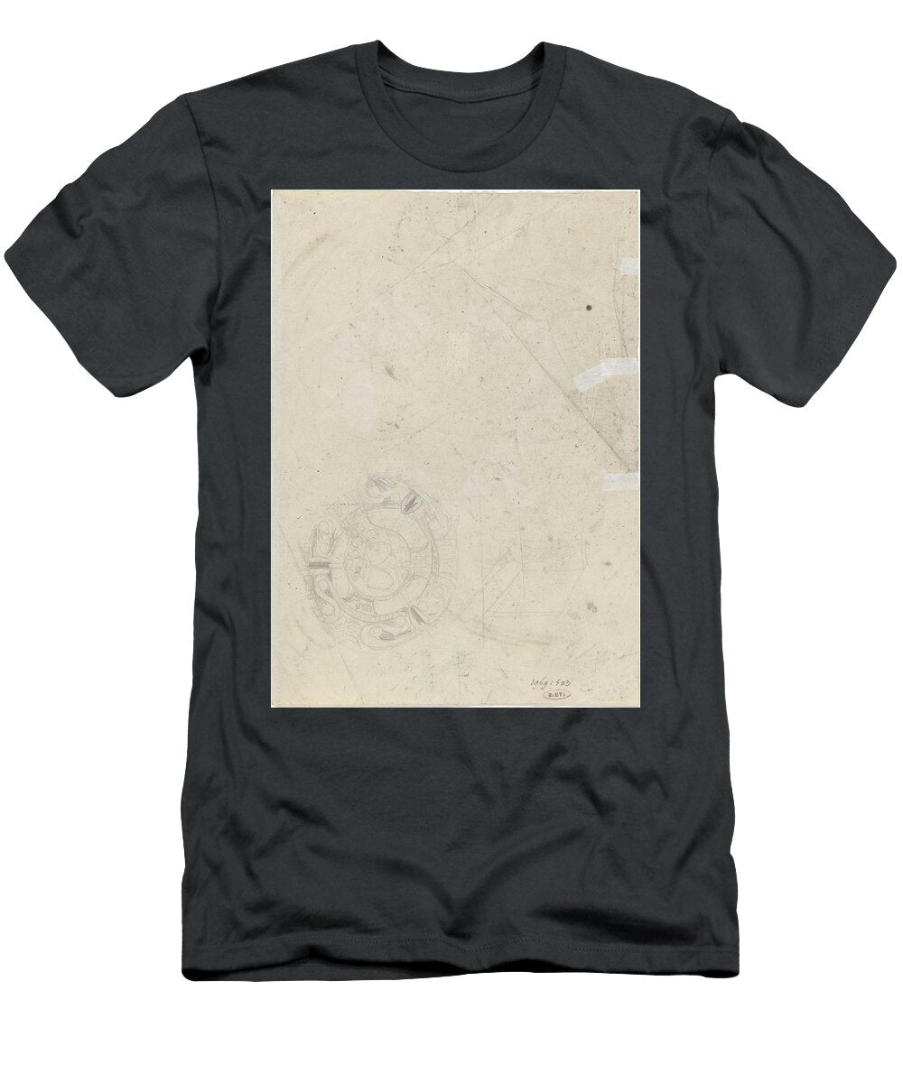 Design for a Memorial Plaque with Two Coats of Arms Carel Adolph Lion Cachet 1874 1945 Carel Adolph Lion Cachet T-Shirt