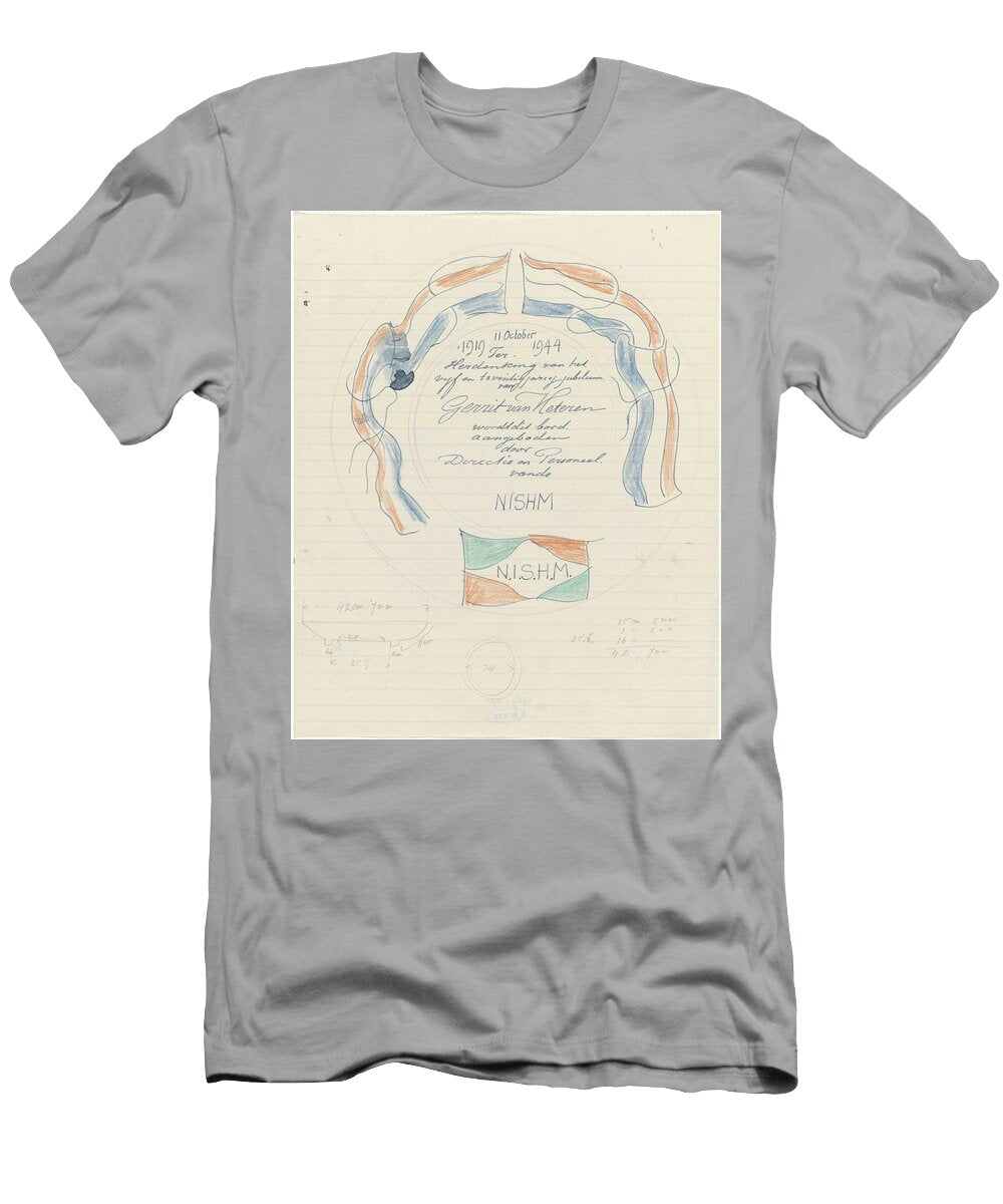 Design for a Plate on the Occasion of the 25th Anniversary of Gerrit Van Heteren Carel Adolph Lion Carel Adolph Lion Cachet T-Shirt