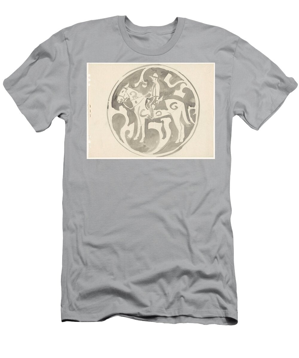 Design for a Plate with a Canadian Mountie Carel Adolph Lion Cachet 1874 1945 Carel Adolph Lion Cachet T-Shirt