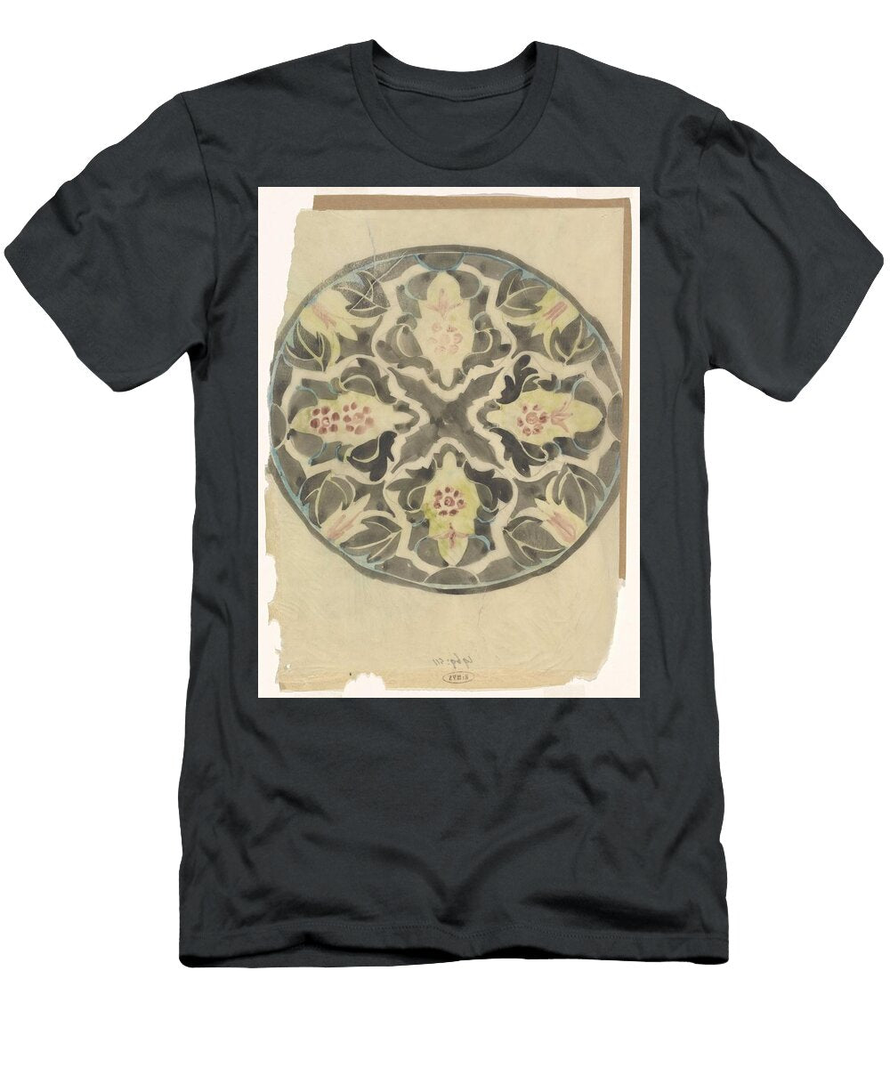 Design for a Plate with Floral Decoration Carel Adolph Lion Cachet 1874 1945 Carel Adolph Lion Cachet T-Shirt