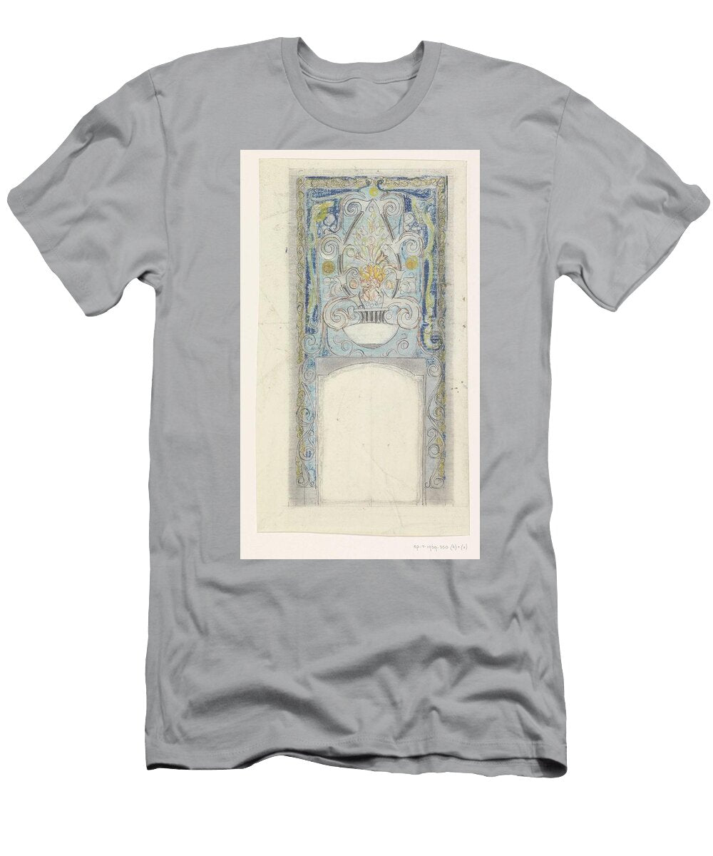 Design for a Tile Picture with a Flower Vase Carel Adolph Lion Cachet 1874 1945 Carel Adolph Lion Cachet T-Shirt