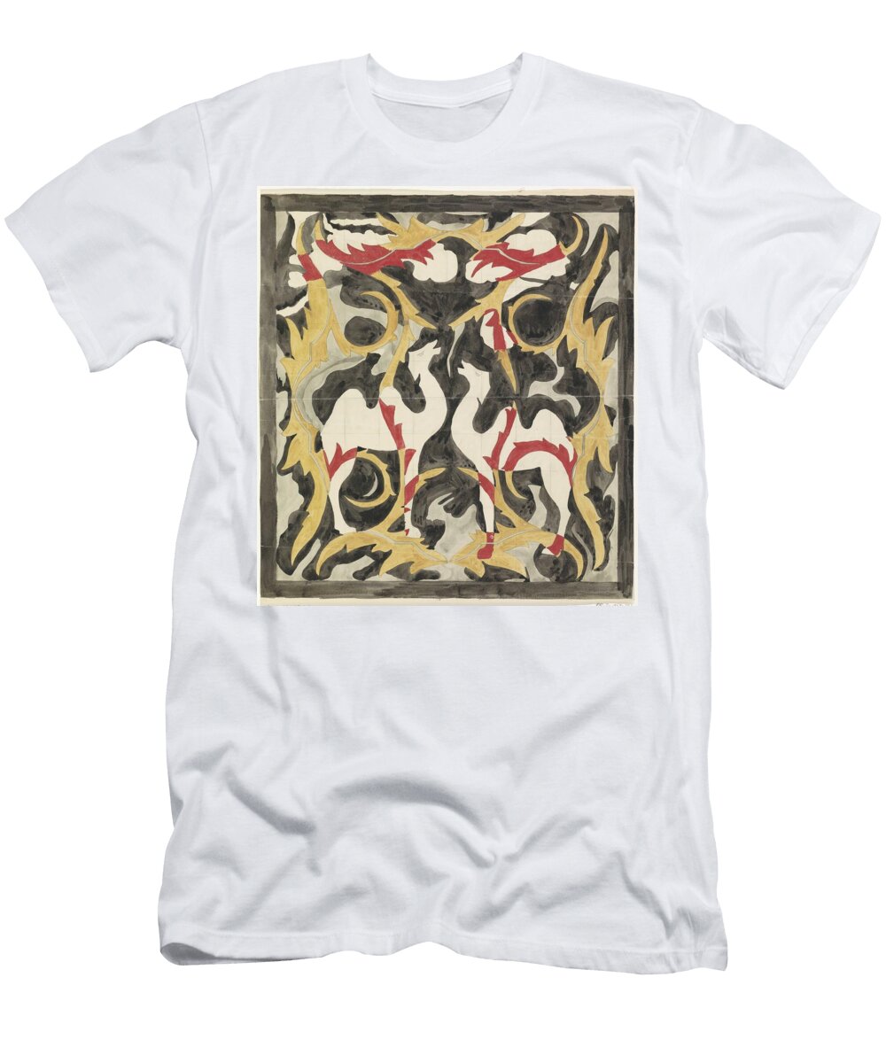 Design for a Tile Picture with Two Camels Carel Adolph Lion Cachet 1874 1945 Carel Adolph Lion Cachet T-Shirt