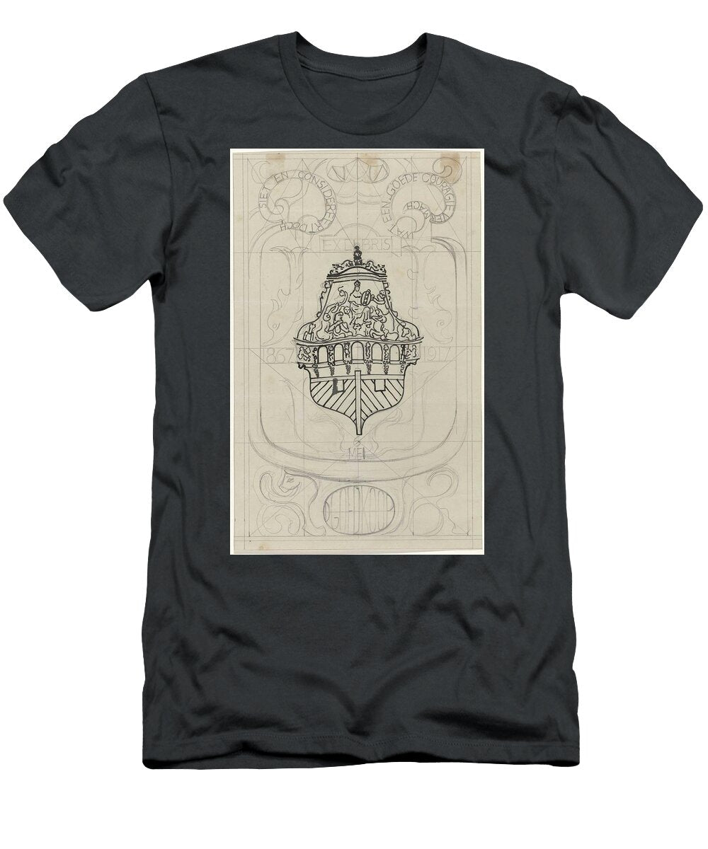 Design for an Ex Libris for D Goedkoop Carel Adolph Lion Cachet 1874 1945 X Carel Adolph Lion Cachet T-Shirt