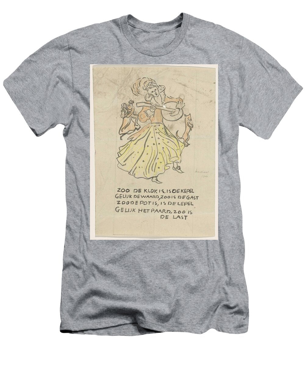 Design for Decoration of the Childrens Room of the Mailboot Carel Adolph Lion Cachet 1874 1945 Carel Adolph Lion Cachet T-Shirt