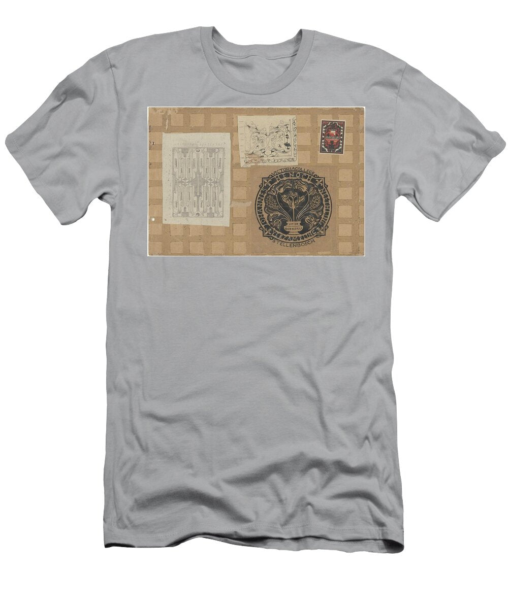 Design for Ex Libris By Johannes Henoch Neethling and Two Other Designs Carel Adolph Lion Cachet Carel Adolph Lion Cachet T-Shirt