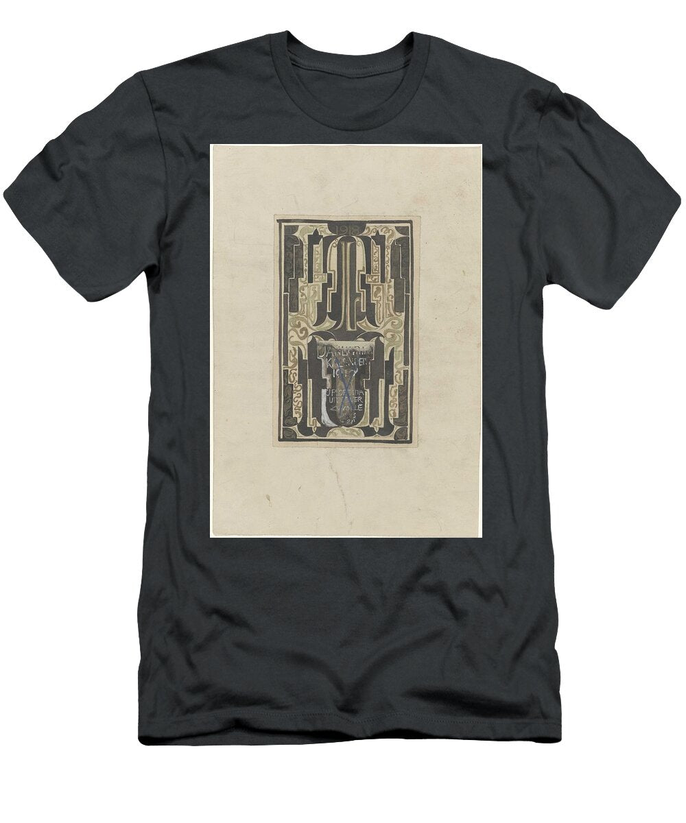 Design for Jan Ligthart Calendar for 1918 Carel Adolph Lion Cachet 1874 1945 Carel Adolph Lion Cachet T-Shirt
