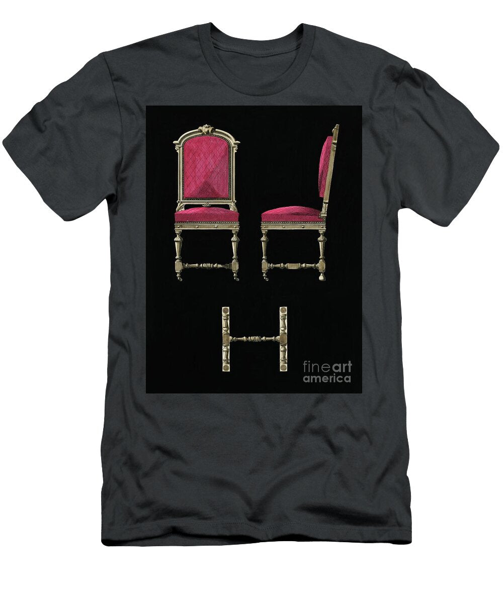 Design of an Antique Burgundy Chair Shop Ability T-Shirt