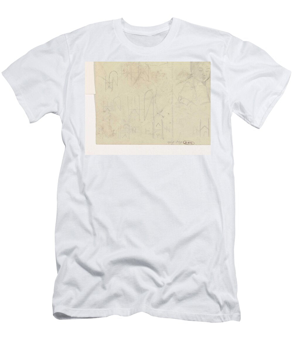 Designs for a Monogram and Childs Head Carel Adolph Lion Cachet 1874 1945 Carel Adolph Lion Cachet T-Shirt