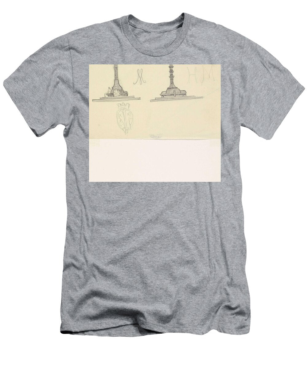 Designs for a Monument with a Bank and the Coat of Arms of Haarlem Carel Adolph Lion Cachet 1874 Carel Adolph Lion Cachet T-Shirt