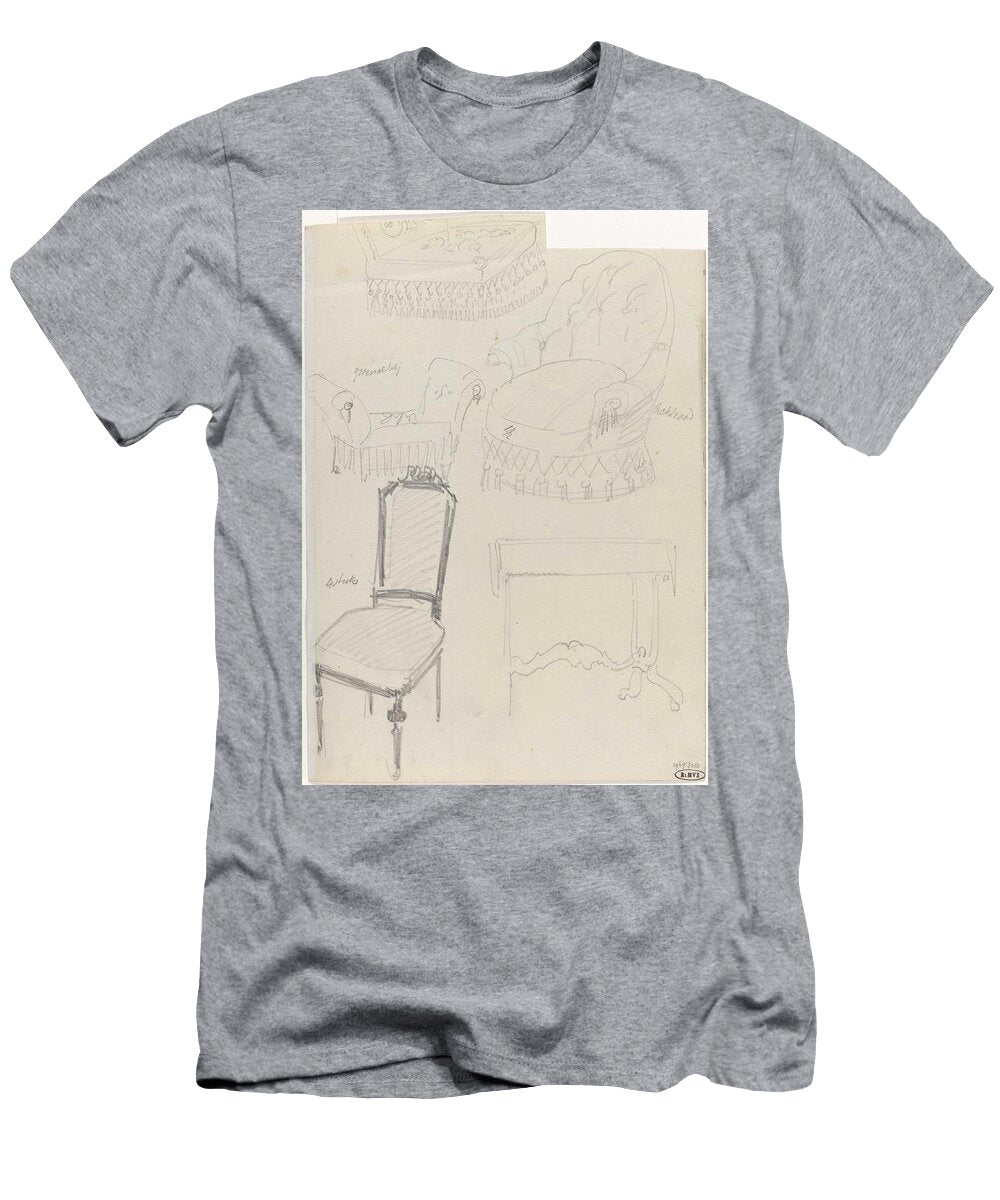 Designs for Chairs and a Table Carel Adolph Lion Cachet 1874 1945 Carel Adolph Lion Cachet T-Shirt