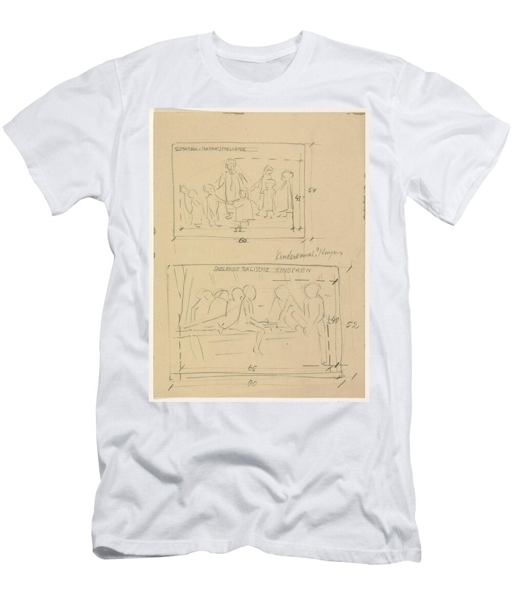 Designs for Childrens Room of the Ship Christiaan Huygens Sumatra Batakspelletje and Playing Balisc Carel Adolph Lion Cachet T-Shirt