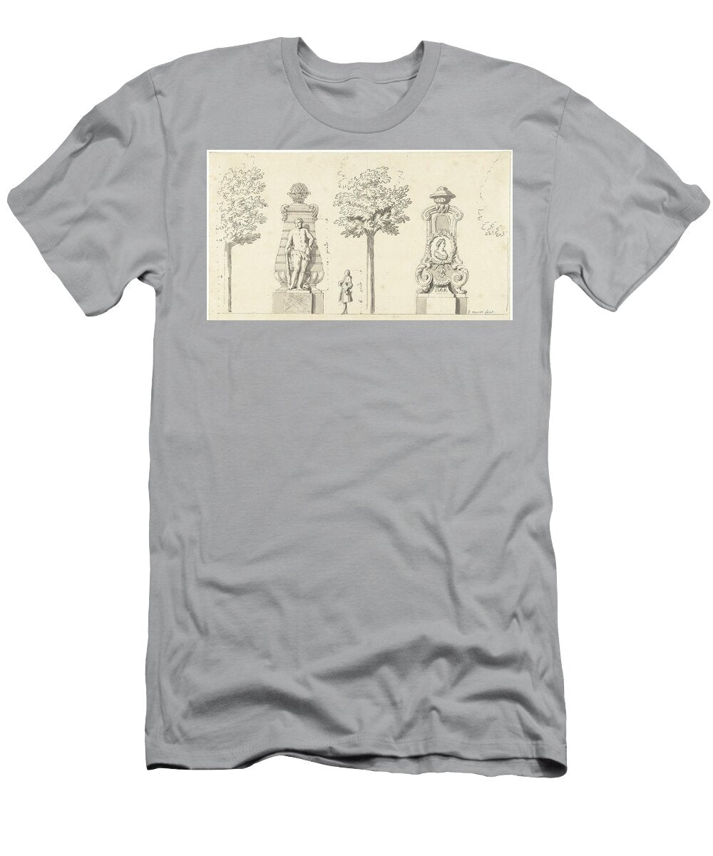 Designs for Two Garden Ornaments Daniel Marot Ii 1705 1769 Daniel Marot Ii T-Shirt