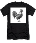 Detailed Engraving of a Rooster Isolated on White Kiley Denesik T-Shirt