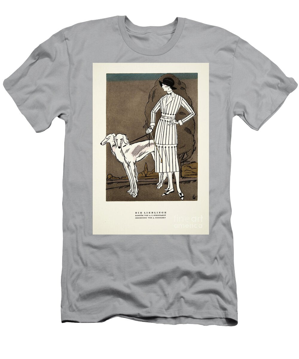 Die Lieblinge Advertisement for Fashion By a C Steinhardt From Styl 1922 German School T-Shirt