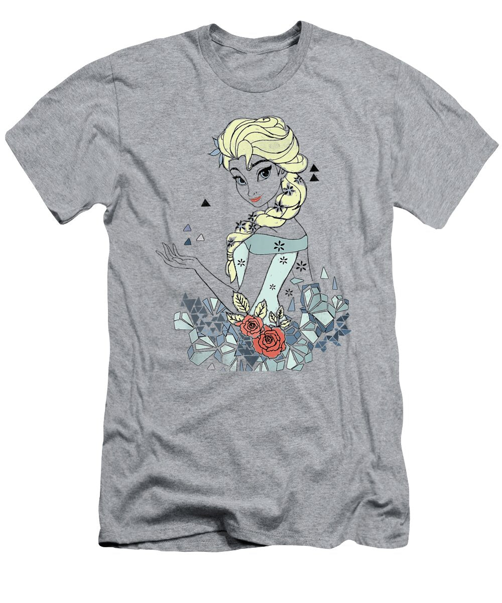 Disney Frozen Elsa Boho Illustration Lineart Graphic Alvarz Meihl T-Shirt