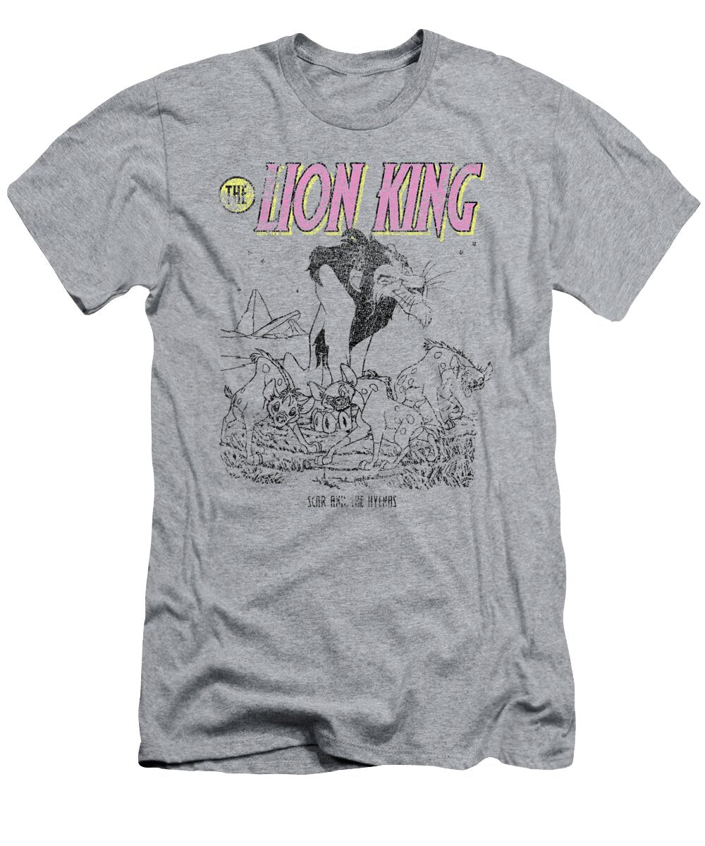 Disney Lion King Distressed Scar and Hyenas Graphic Byronn Talla T-Shirt