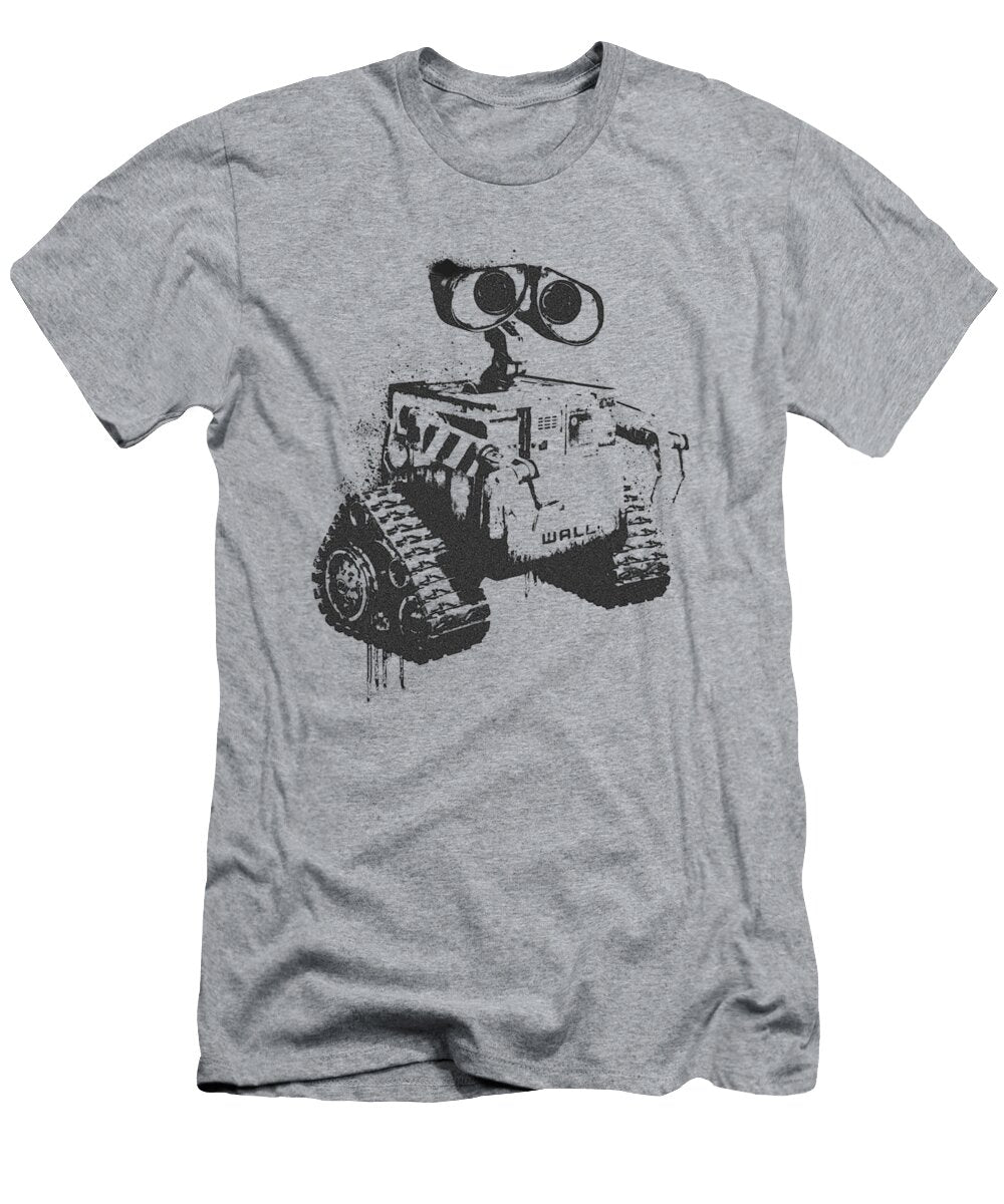 Disney Pixar Walle Spray Paint Stencil Gearom Rusal T-Shirt