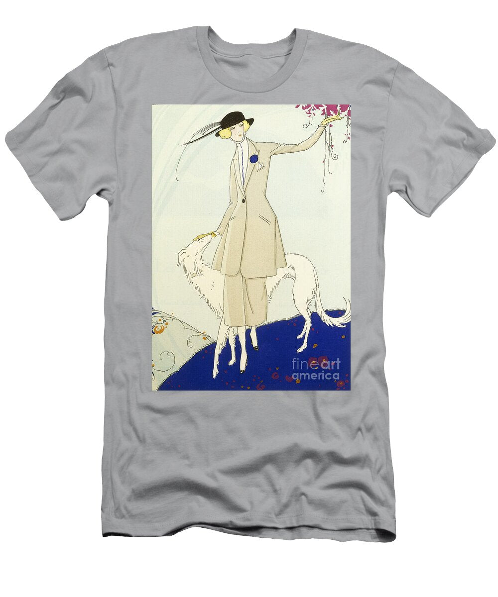 Dobbs Tailleur 1919 20 Coloured Pochoir Print E Blanche T-Shirt