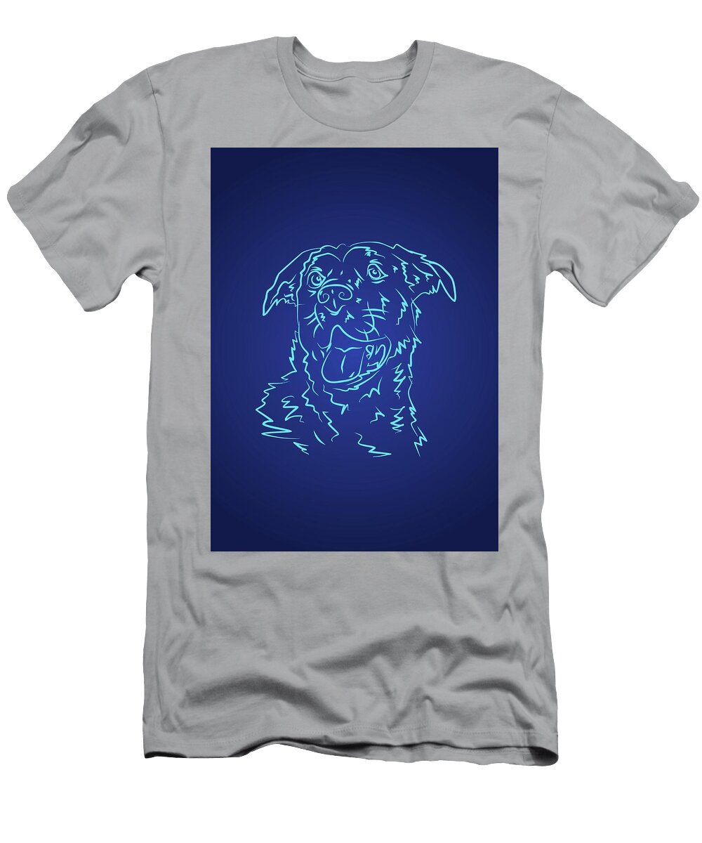 Dog 10a Blue Light Ahmad Nusyirwan T-Shirt