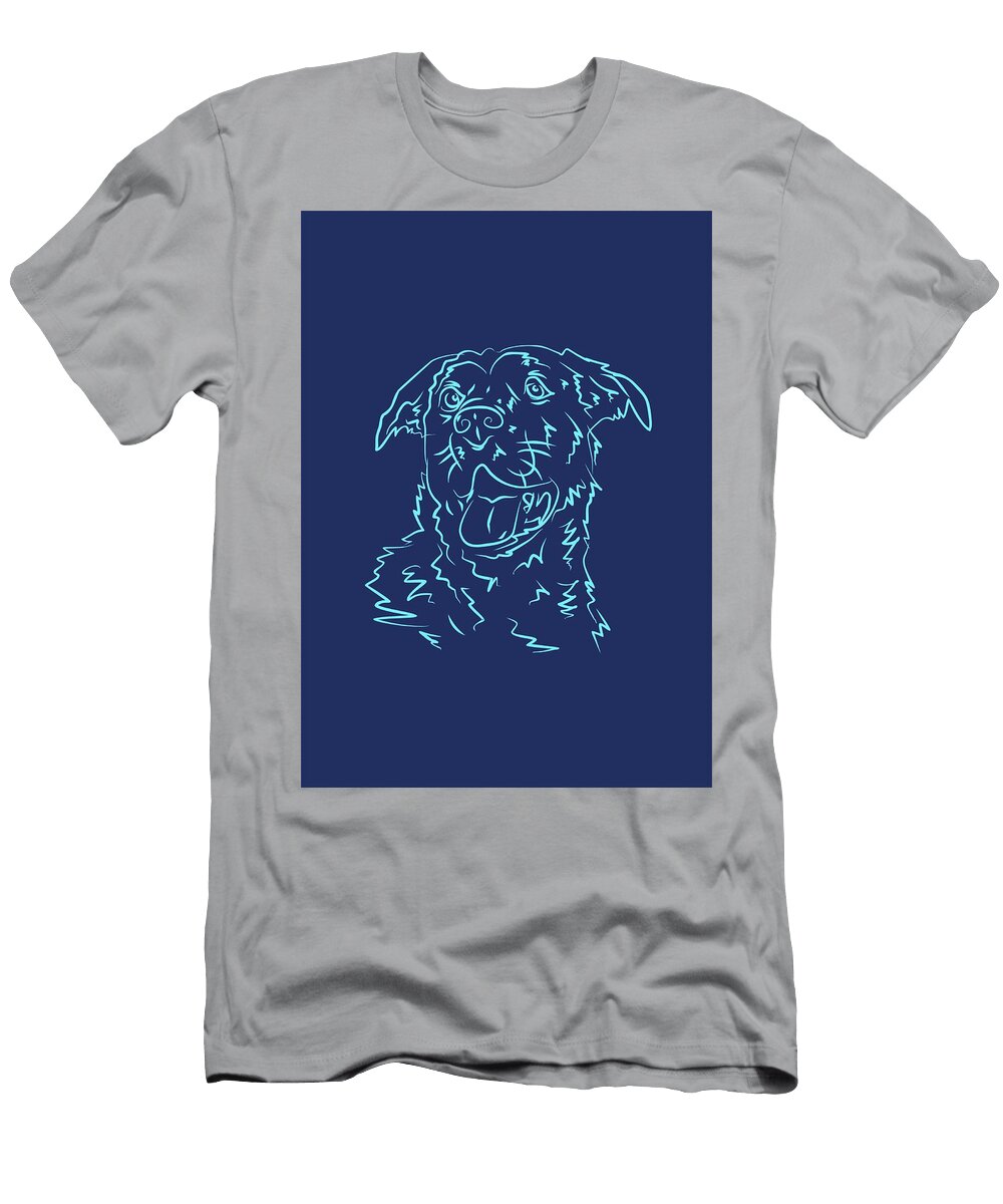 Dog 10d Blue Ahmad Nusyirwan T-Shirt