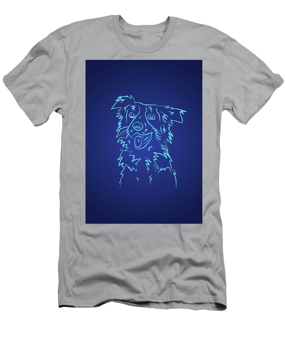 Dog 2a Blue Light Ahmad Nusyirwan T-Shirt
