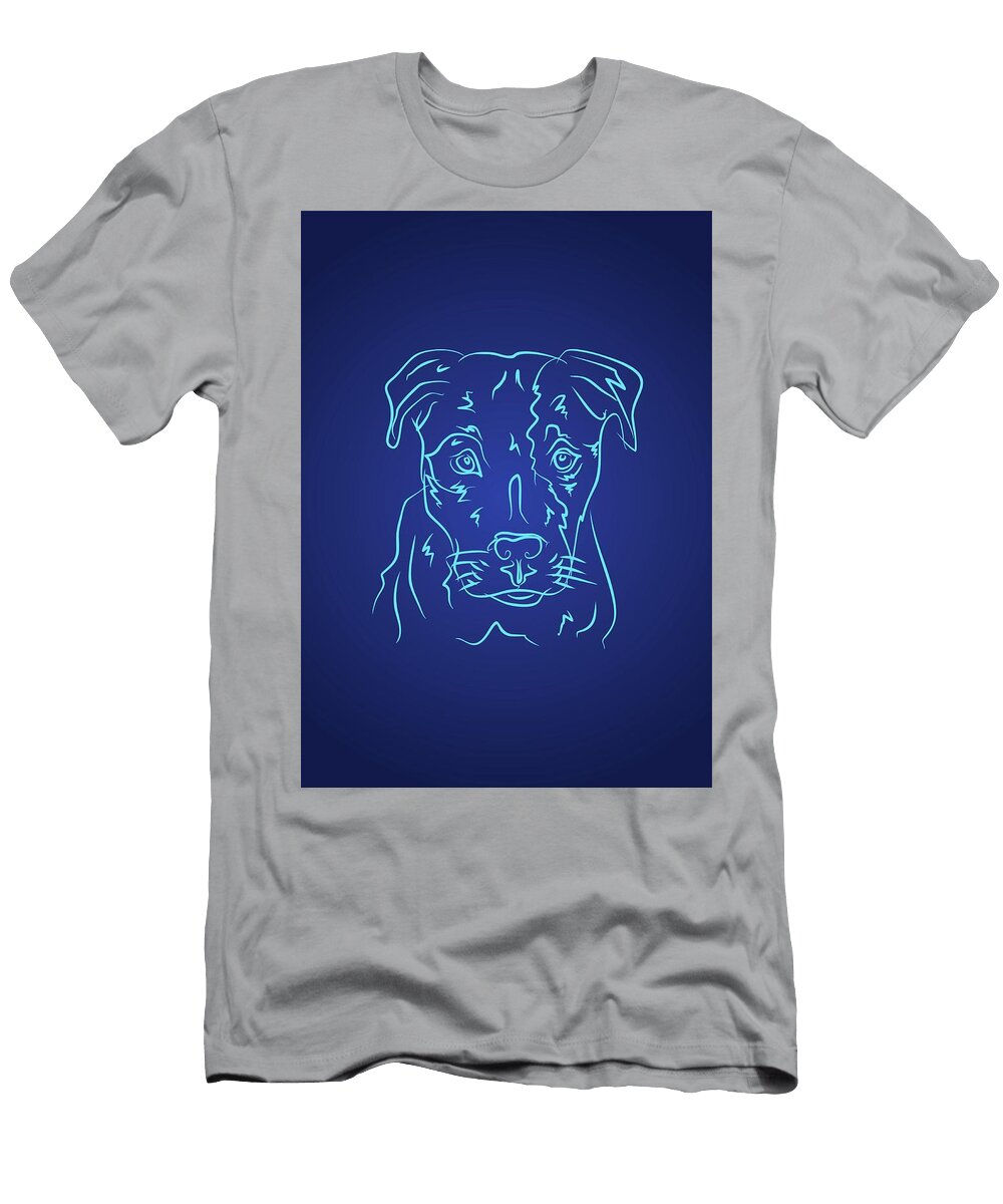 Dog 6a Blue Light Ahmad Nusyirwan T-Shirt