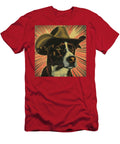 Dog in a Cowboy Hat Comic Book Art 63 Mad Paperairplanes T-Shirt