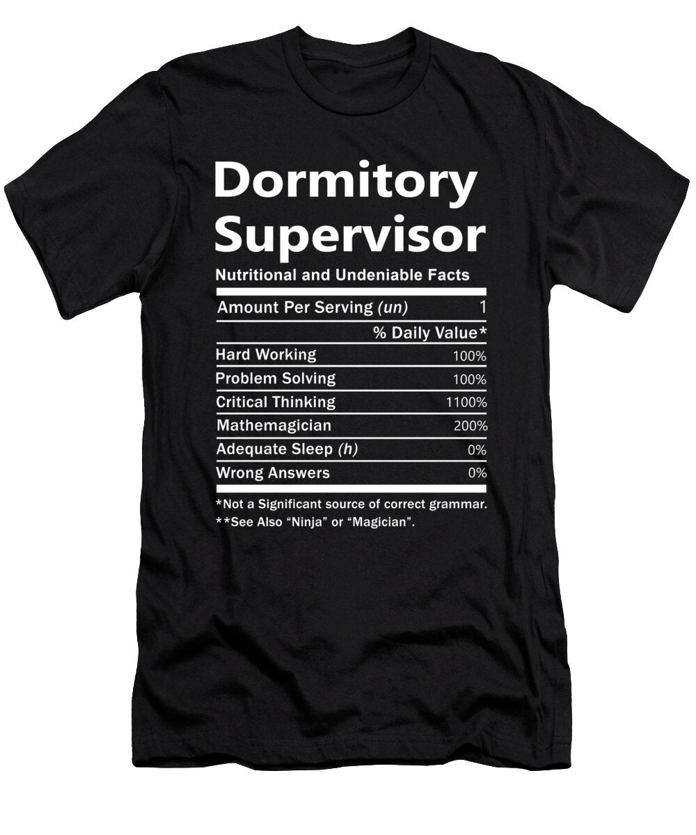 Dormitory Supervisor Nutrition Factors Gift Item Shi Hu Kang T-Shirt