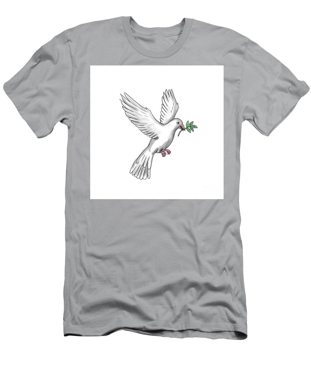 Dove Olive Leaf Tattoo Aloysius Patrimonio T-Shirt
