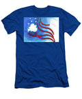 Dove with American Flag Pop Art Genevieve Esson T-Shirt
