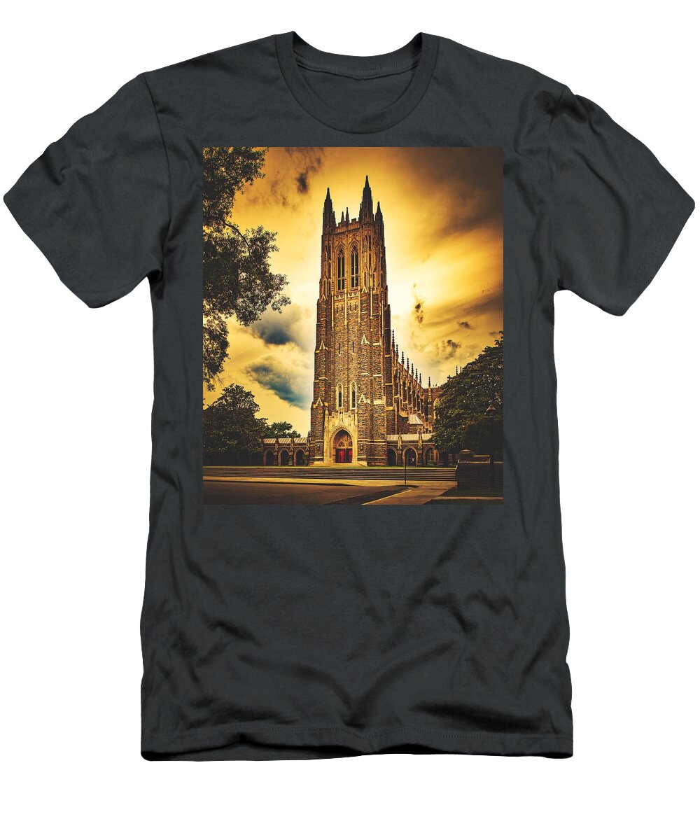 Duke University Chapel At Dusk Library of Congress T-Shirt