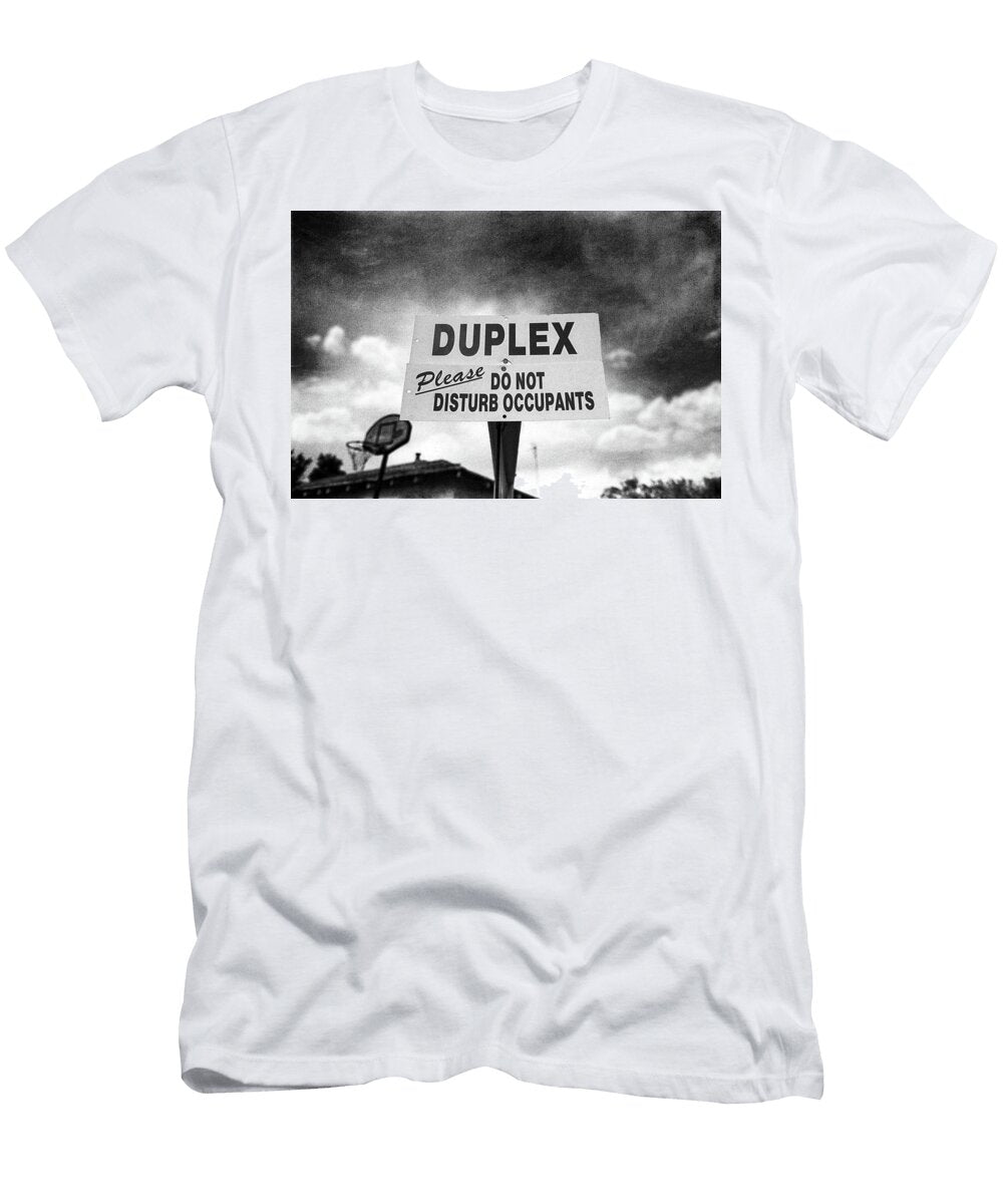 Duplex Yard Sign Stormy Sky in Bw Yopedro T-Shirt