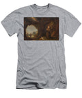 Dutch School 17th Century Praying Monk in a Rock Cave Celestial Images T-Shirt