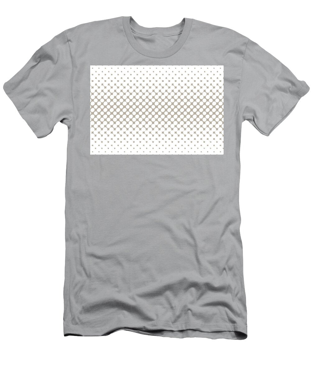 Earthy Beige White Halftone Abstract Polka Dot Pattern Pairs Valspar 2023 Coty Ivory Brown 6006 1c Petite Patterns T-Shirt