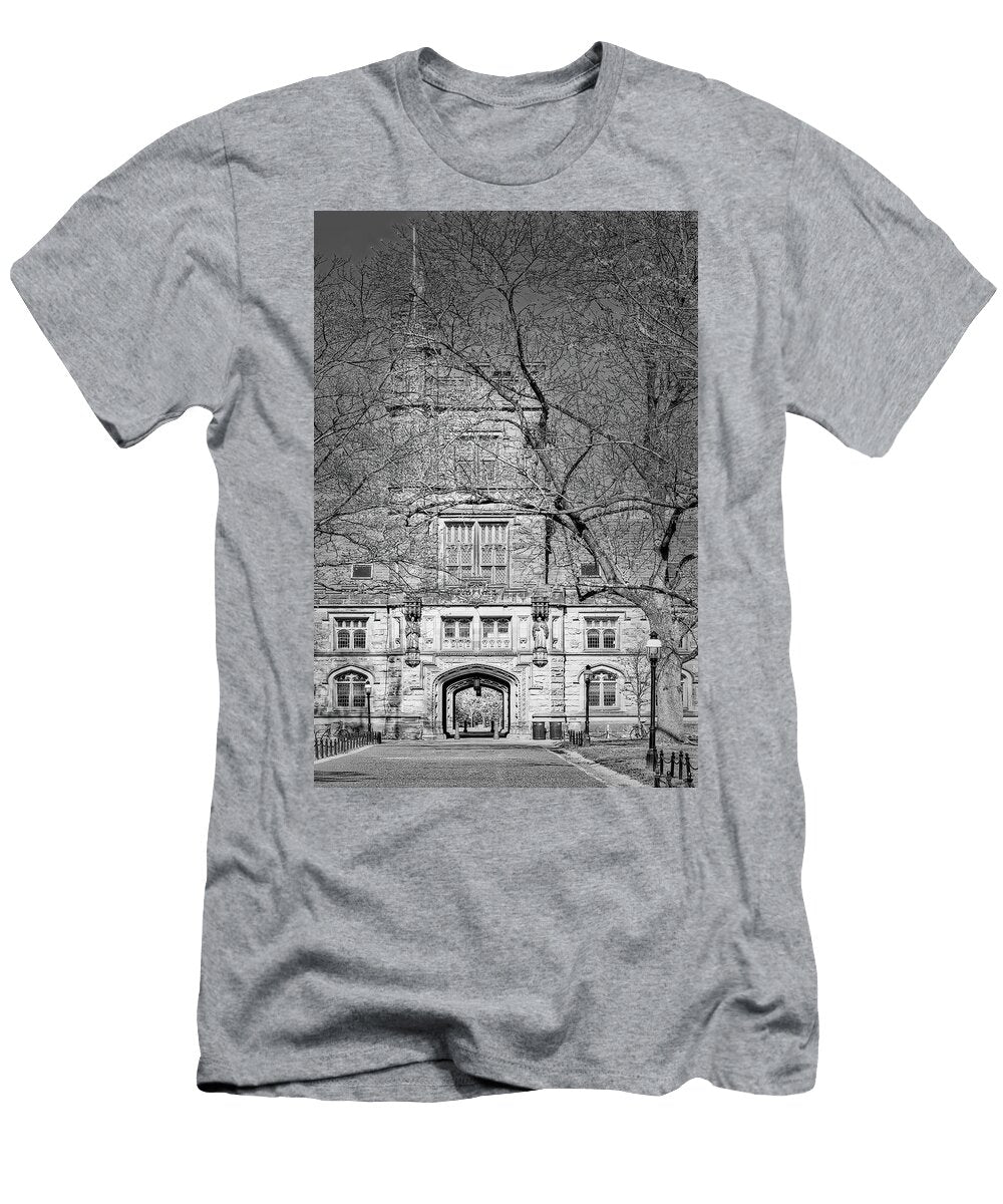East Pyne Hall Princeton Bw Susan Candelario T-Shirt