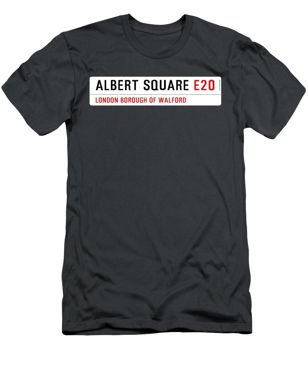 Eastenders Albert Square London Street Sign By Asar Studios Celestial Images T-Shirt