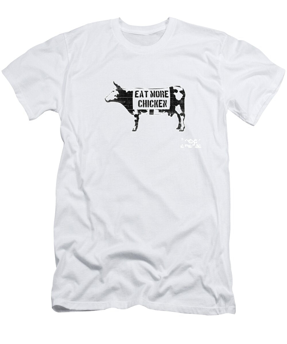 Eat More Chicken Pixel Chimp T-Shirt
