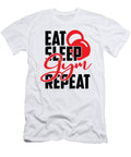 Eat Sleep Gym Repeat Licensed Art T-Shirt