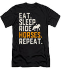 Eat Sleep Ride Horses Repeat Horseback Riding Thepassionshop T-Shirt