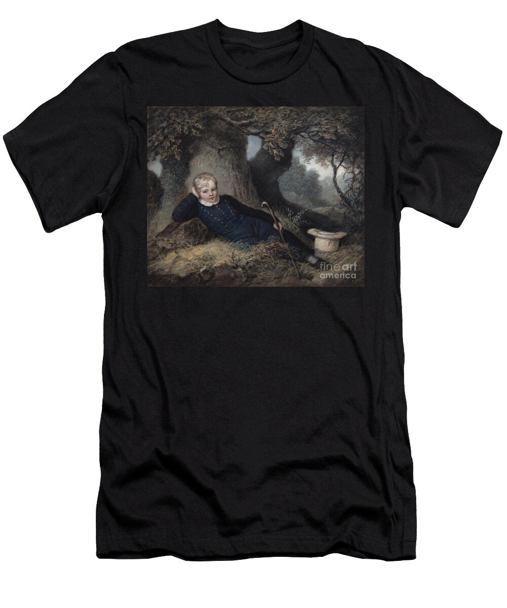 Edgeworth King Lying Against a Tree 1814 Pastel on Paper James Junior Sharples T-Shirt