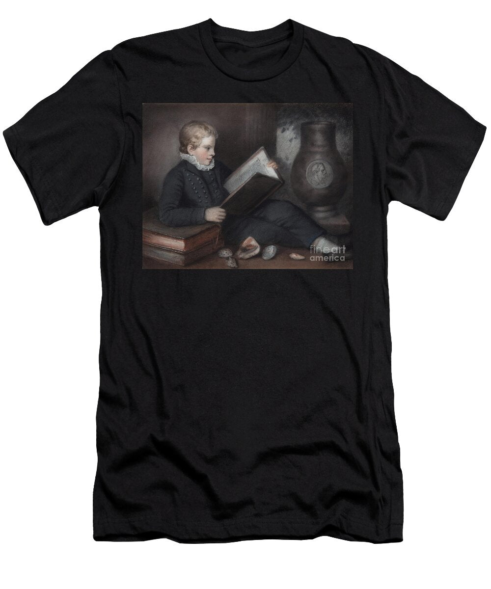 Edgeworth King with Books 1815 Pastel on Grey Paper Rolinda or Sharples James Junior Sharples T-Shirt