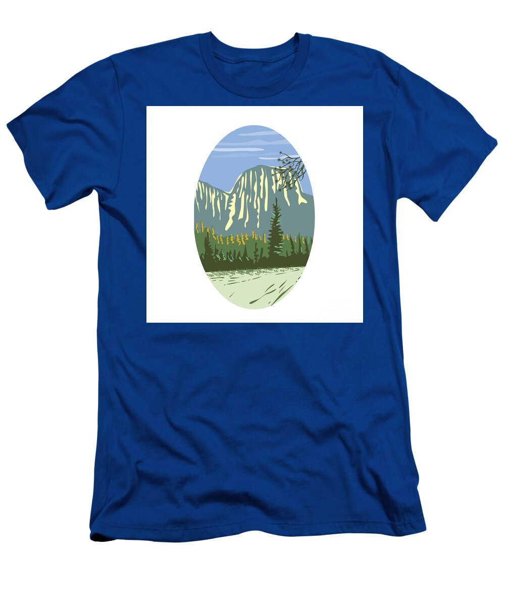 El Capitan Granite Monolith Oval Wpa Aloysius Patrimonio T-Shirt