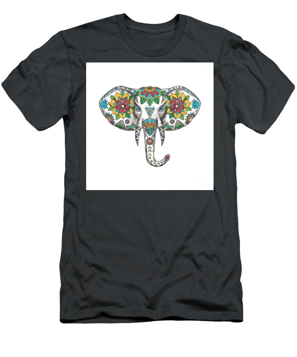 Elephant Head Mandala Tattoo Aloysius Patrimonio T-Shirt
