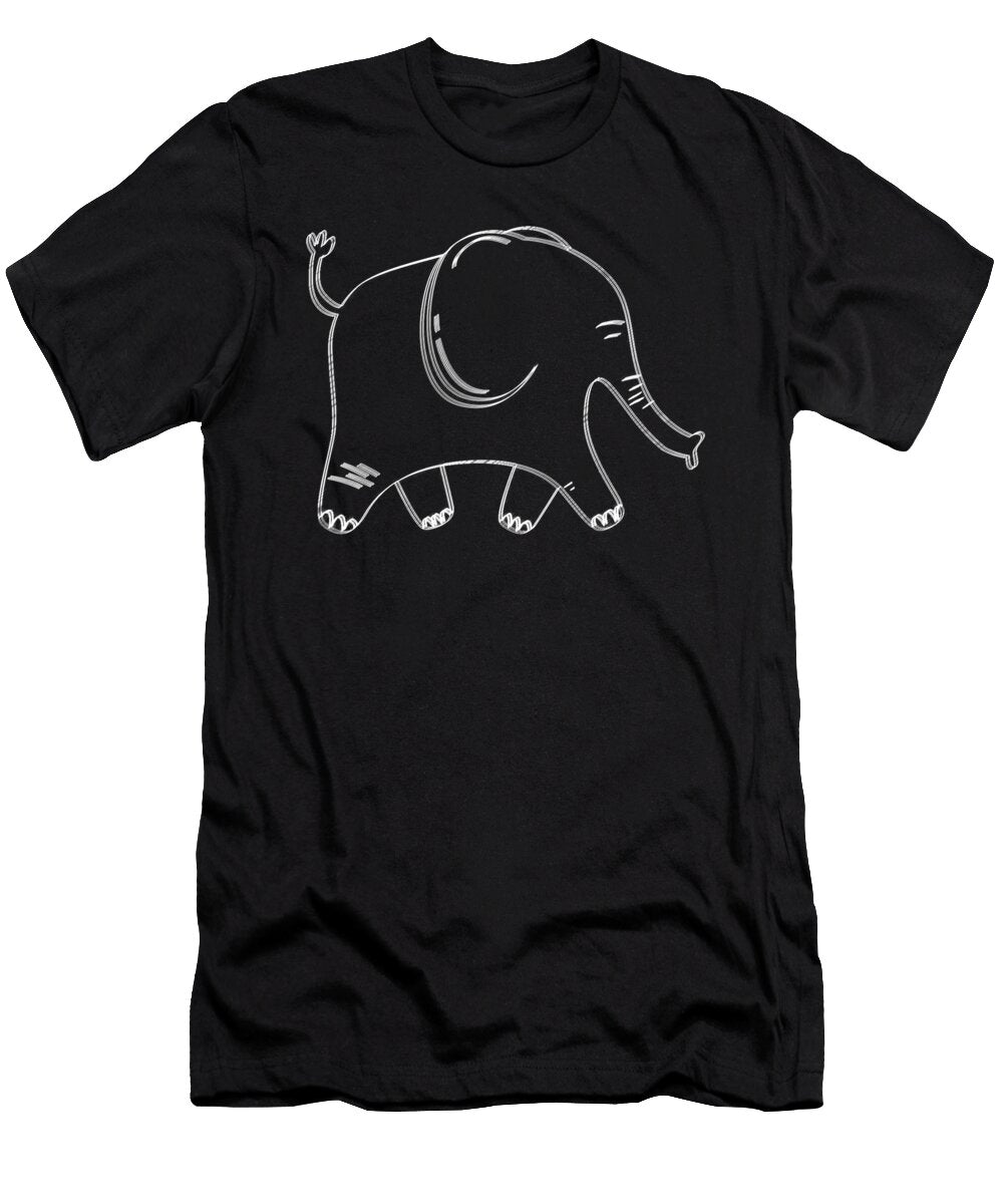 Elephant Lineart Manuel Schmucker T-Shirt