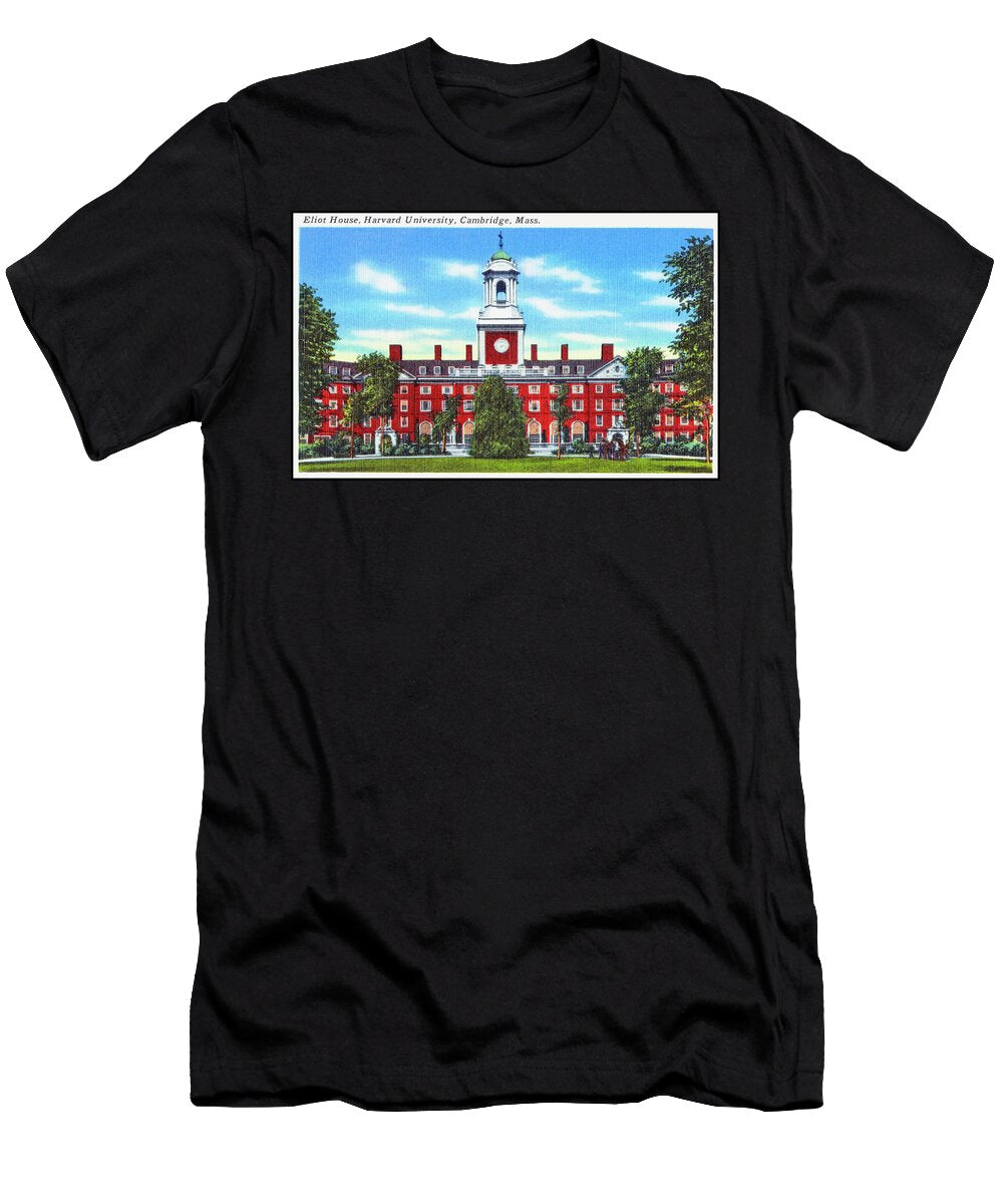 Eliot House Harvard University Cambridge Massachusetts Vintage Poster Carol Japp T-Shirt